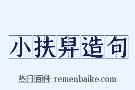 小扶舁造句是什么意思的图片
